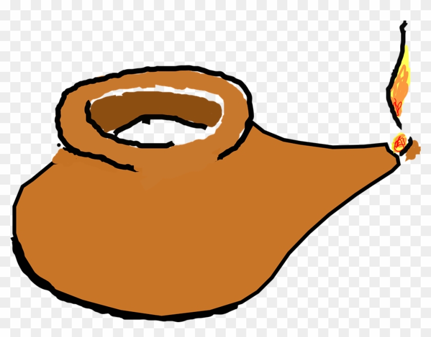 Clipart Oil Lamp Burning - Png Download #2640210