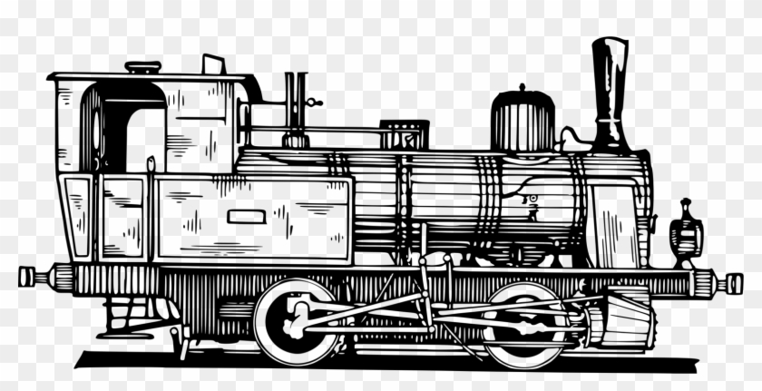 Train Rail Transport Railroad Car Locomotive Steam - Locomotive Clipart - Png Download