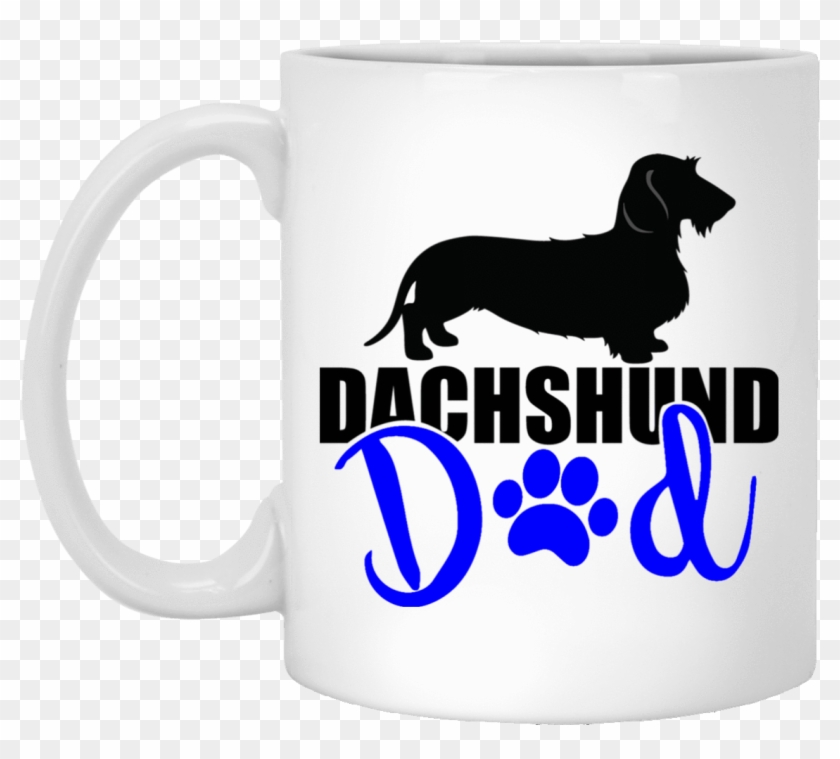 Dachshund Dad Wirehair 11 Oz Ceramic Mug - Mug Clipart