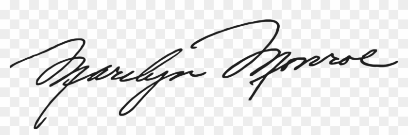 Elvis Signature Png - Marilyn Monroe Signature Vector Clipart