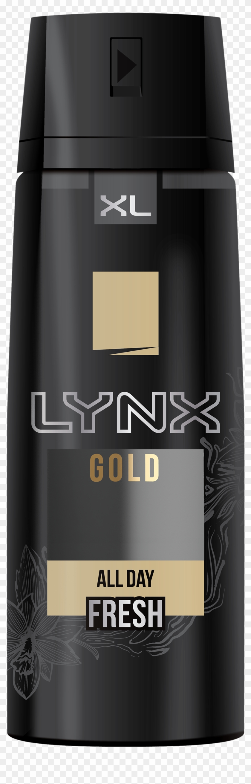 Lynx Body Spray Gold Clipart