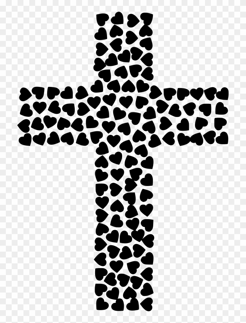 Download Png - Desenho De Cruz Com Coração Clipart