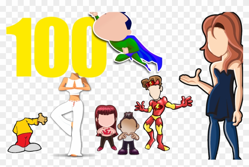 Create Your Own - Cartoon Characters Without Eyes Clipart