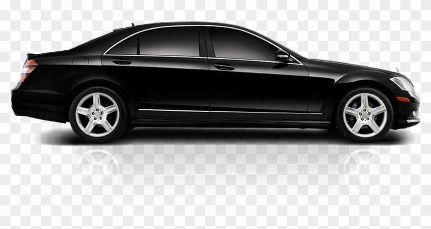 Black Car Driving In To The Screen - Uber Select Clipart