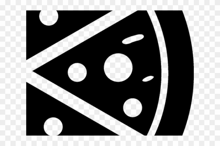 Pizza Clipart Simple - Pizza Png Black And White Transparent Png