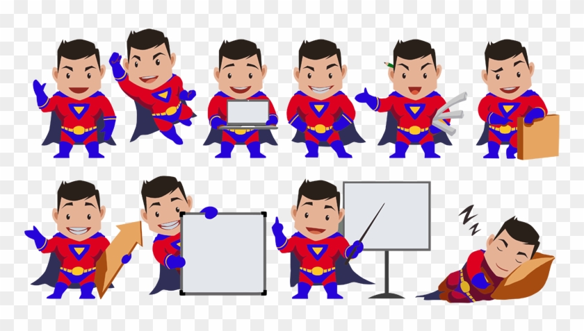 800 X 477 7 0 - Superhero Mascot Vector Clipart