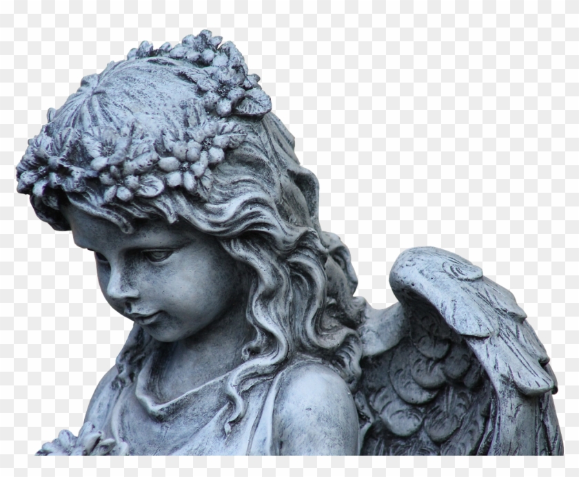 Angel Wing Guardian Angel - Angel Statue Png Clipart #2642422