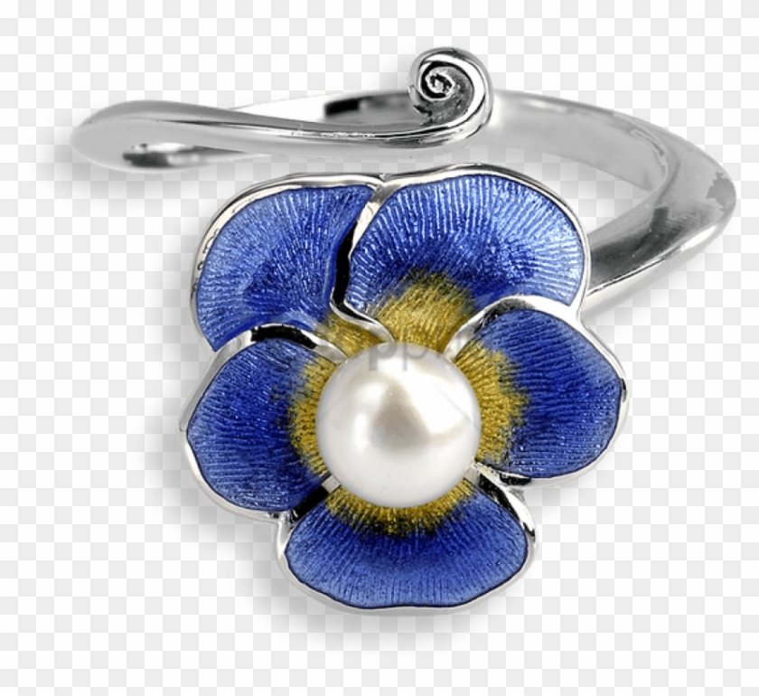 Free Png Nle Barr Designs Sterling Silver Ring Pansy - Artificial Flower Clipart