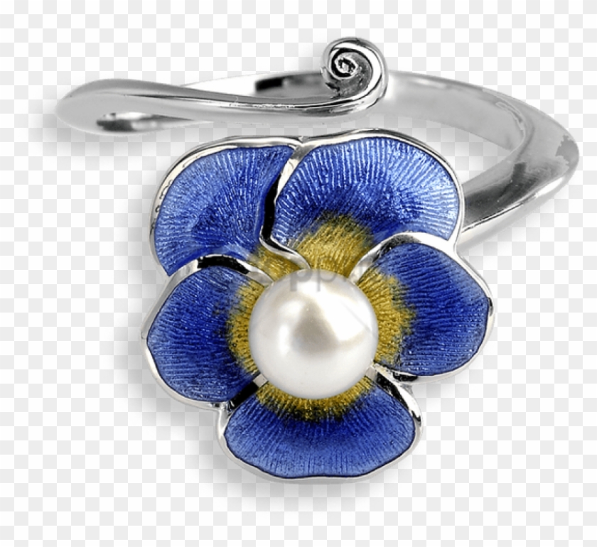 Free Png Nle Barr Designs Sterling Silver Ring Pansy - Artificial Flower Clipart #2643013