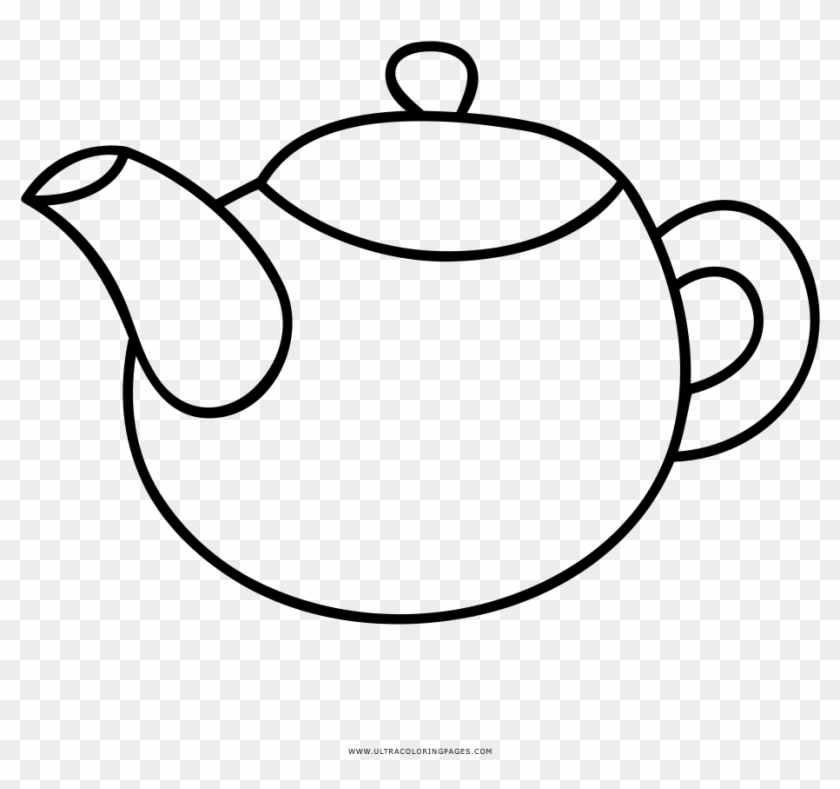 Teapot Drawing Png - Bule Para Colorir Clipart #2643053