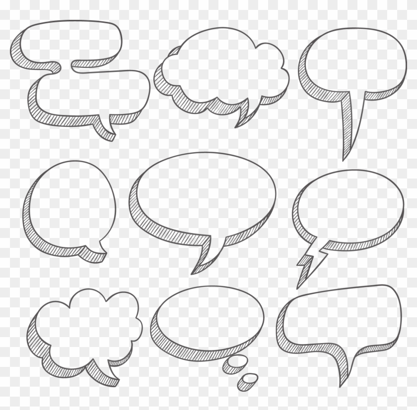 Box Simple Text Balloon Texture Speech Dialog Clipart - Text Box Cloud Png Transparent Png #2643594