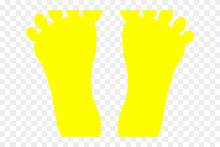 Footprints Clipart Free Clipart On Dumielauxepices - Clipart Yellow Footprints - Png Download