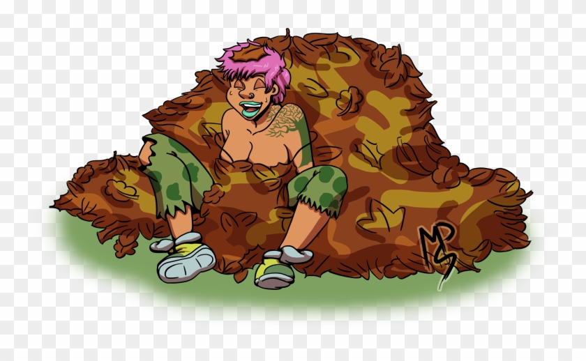Fall Has Begun, So Let's All Make A Big Pile Of Leaves - Cartoon Clipart #2644182