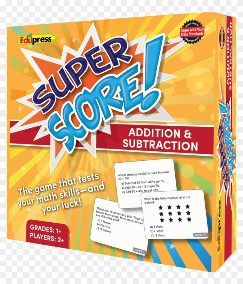 Tcr62080 Super Score Game Addition/subtraction Grades - General Supply Clipart #2644315