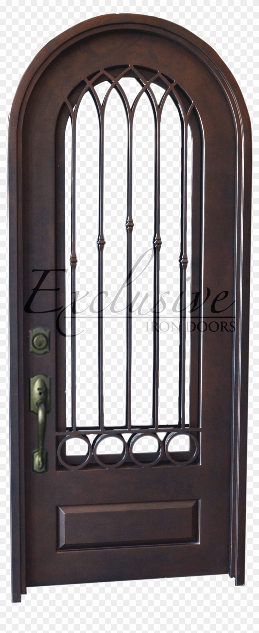 Adelene Round Single Iron Door Exclusive Iron Doors - Arch Clipart #2644668