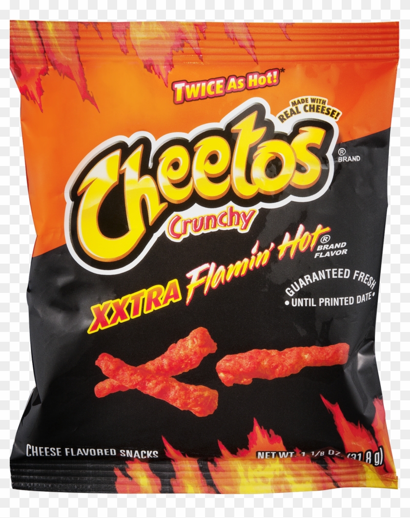 Cheetos Crunchy Xxtra Flamin' Hot Cheese Flavored Snacks - Biscuit Clipart #2644671