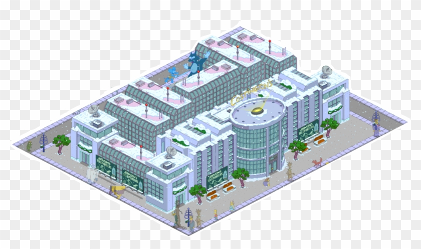Futuristic Mall - Commercial Building Clipart