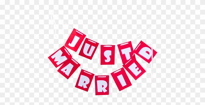 #justmarried #hanging #banner #wedding #love #heart Clipart #2644956