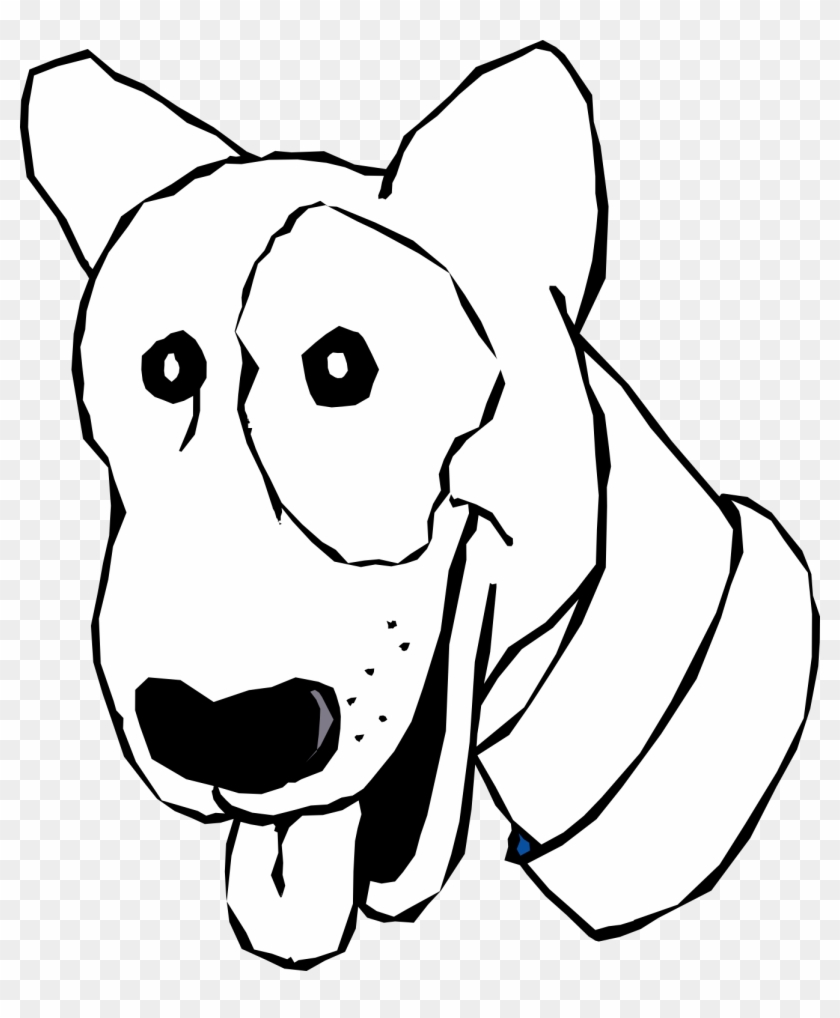 Black Cartoon Dog - Cartoon Dog Head Png Clipart #2645141