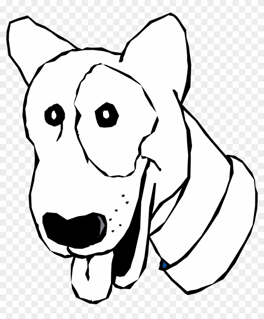 Black Cartoon Dog - Cartoon Dog Head Png Clipart