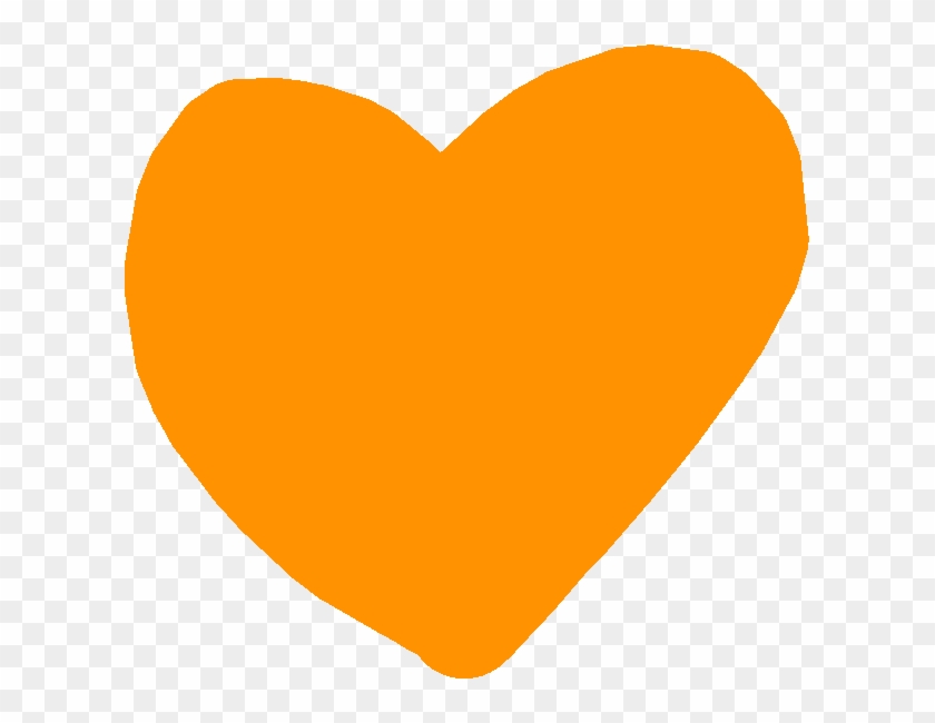 Orange - Orange Ball - Heart Clipart #2645443