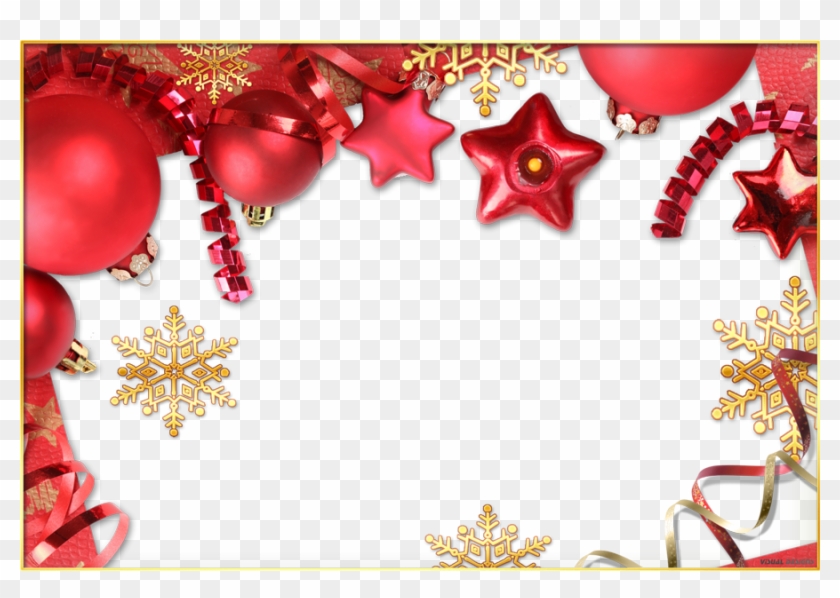 Moldura Enfeites De Natal Imagem Legal - Enfeites De Natal Png Clipart
