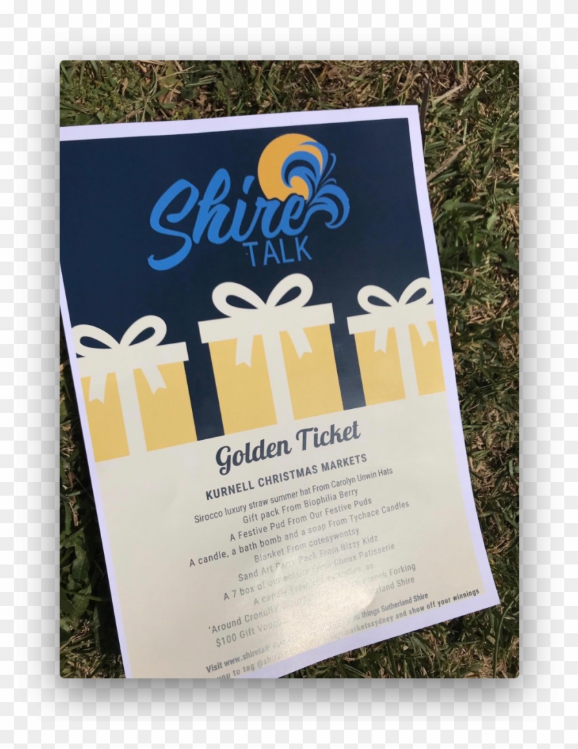 Brett Gave Away 2 “golden Tickets” To Two Winners - Flyer Clipart