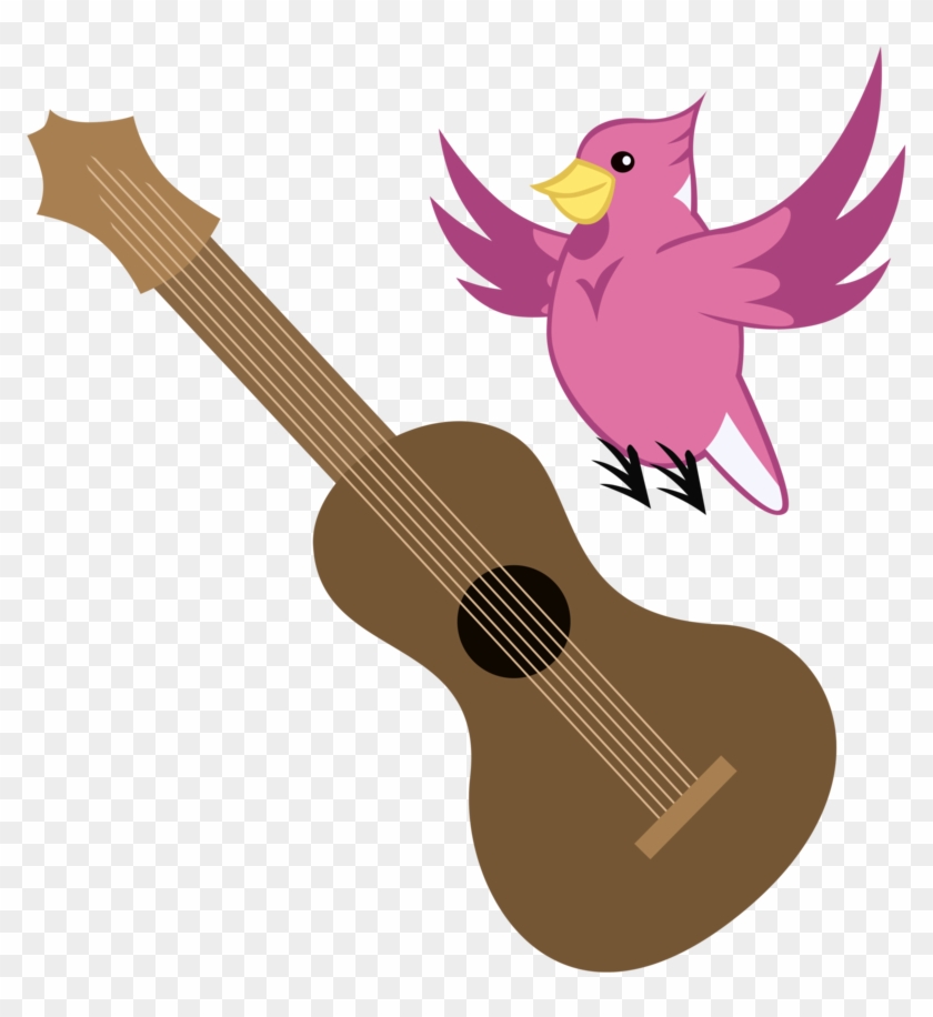 Vector Bird Guitar - Mlp Guitar Cutie Mark Clipart