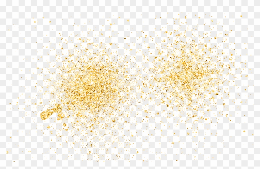 Star Gold Pattern Cross Yellow Powder Clipart - Night - Png Download