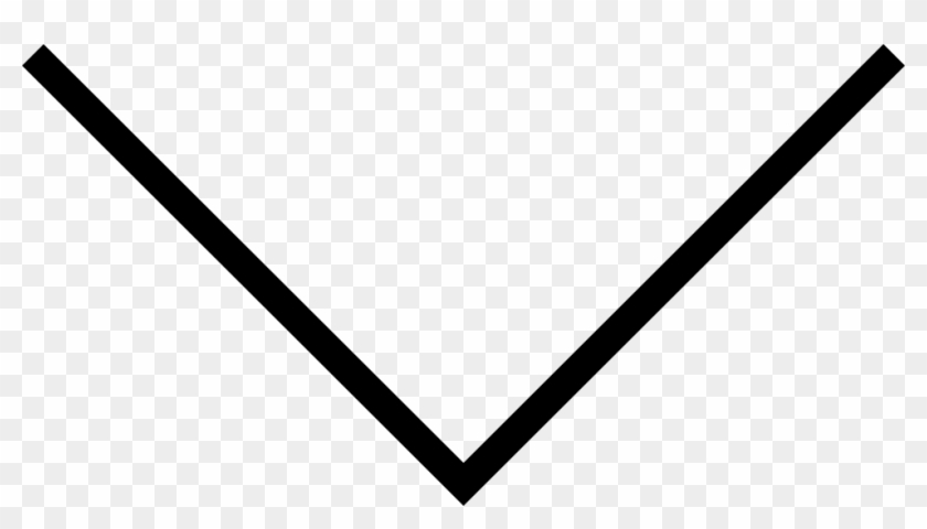 Bottom Arrow Narrow Comments - Transparent V Clipart