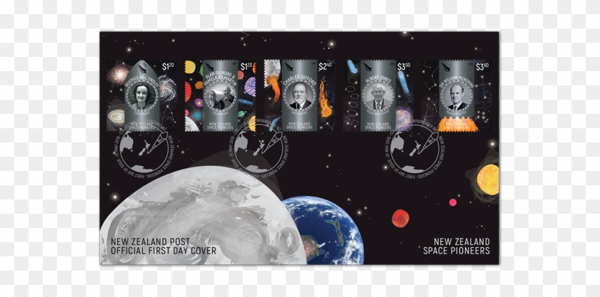 New Zealand Space Pioneers First Day Cover - Earth Clipart #2648111