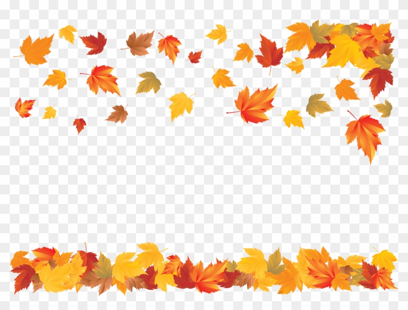 A Carpet Of Falling Leaves - Transparent Background Thanksgiving Border Clipart #2648131