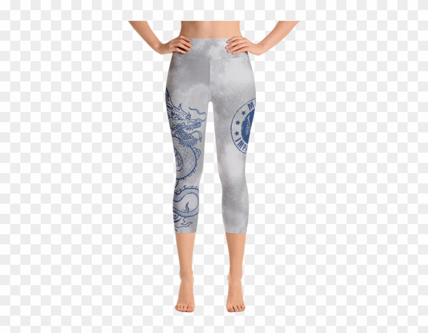 Blue Dragon Capri Leggings - Leggings Clipart #2648253