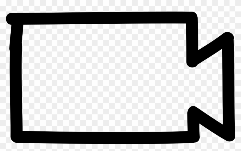 Video Camera Hand Drawn Interface Symbol Outline Comments Clipart