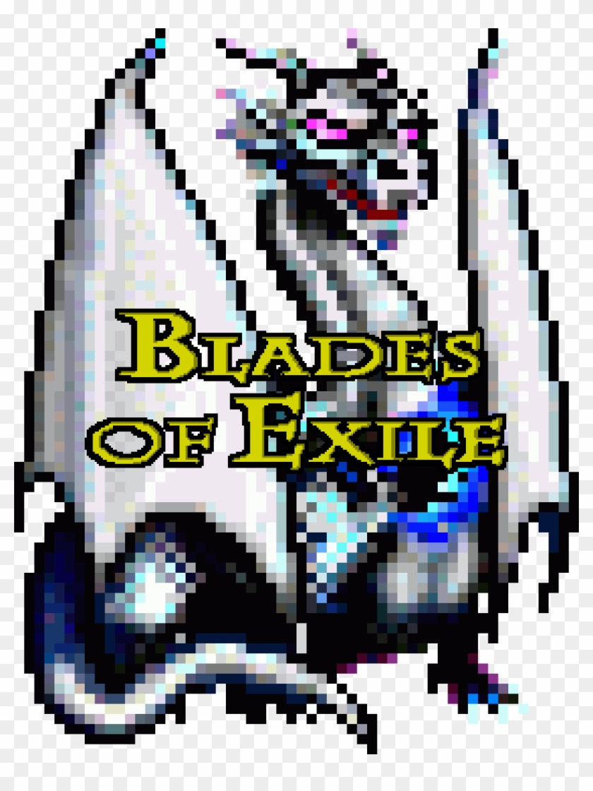 Blades Of Exile White Dragon - Graphic Design Clipart #2648291