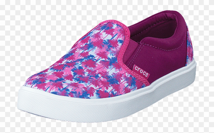 Crocs Citilane Novelty Slip On K Pink Palm 57602 00 - Slip-on Shoe Clipart #2648491