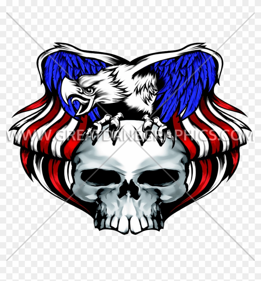 Skull Clipart Eagle - Skull Eagle - Png Download