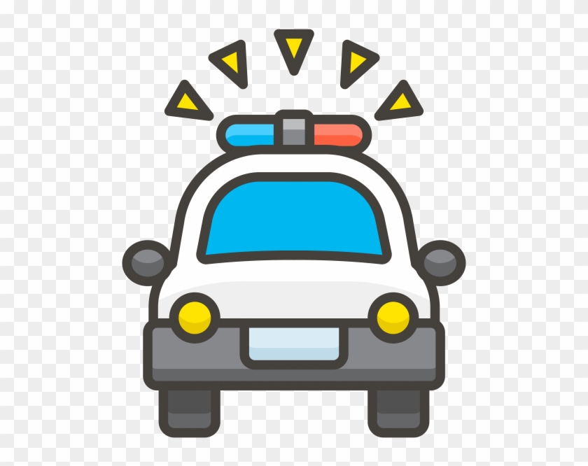 Oncoming Police Car Emoji Icon - 경찰서 Png Clipart