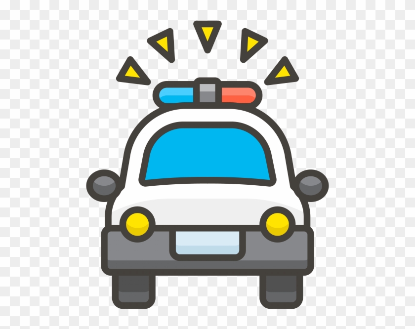 Oncoming Police Car Emoji Icon - 경찰서 Png Clipart #2648734