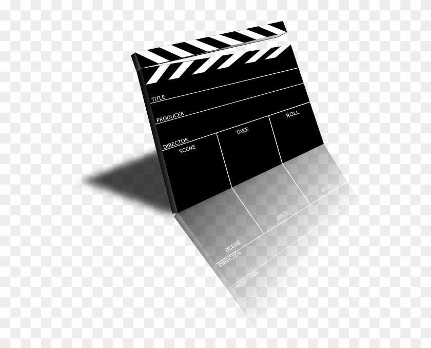 Slate, Scene, Board, Movie, Cinema, Clapper, Film - Transparent Background Movie Clipart - Png Download