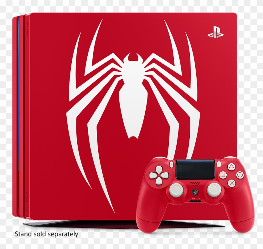 Playstation 4 Ps4 Pro 1tb Limited Edition Console - Ps4 Spider Man Console Clipart #2649293