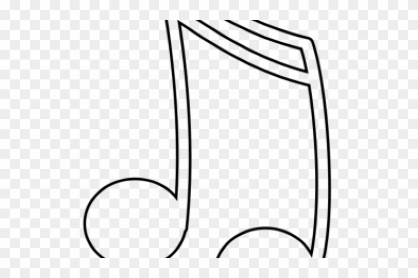 Musical Clipart Music Symbol - Clip Art Music Note Outline - Png Download