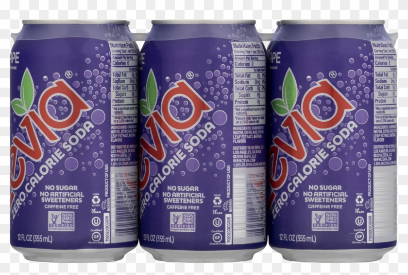 Zevia Calorie Free Gluten Free Grape Soda, 12 Fl - Caffeinated Drink Clipart