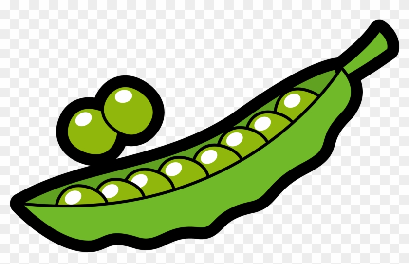 Snow Pea Vegetable Clip Art - Peas Clipart Png Transparent Png