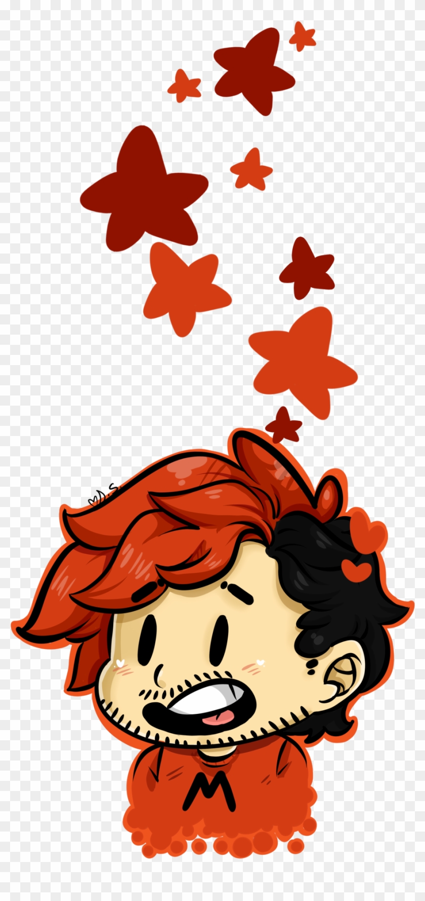 Red Stars Clipart - Cute Markiplier Fan Art - Png Download
