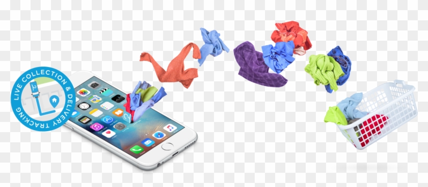 Dry Cleaning & Laundry App - Online Laundry Service Clipart