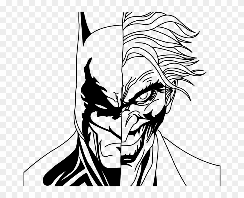 Batman And At - Easy Joker Batman Drawings Clipart