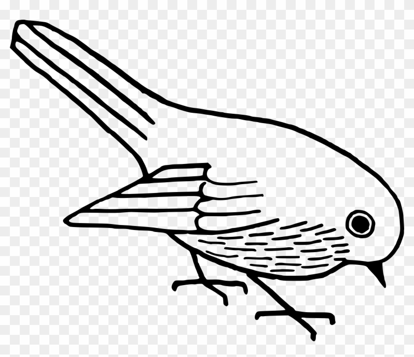 Black And White Clipart Bird - Bird Clipart Black And White Png Transparent Png #2650690