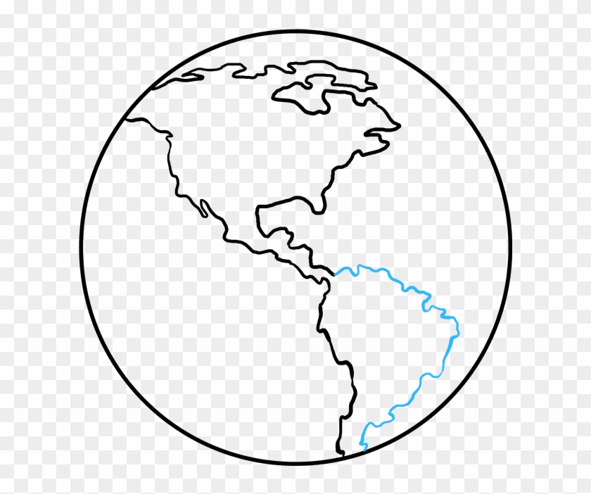 Asia Drawing Earth - Drawing Of Earth Clipart #2651555