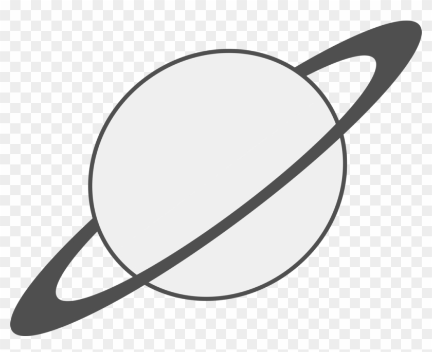 Banner Royalty Free Earth Ring System Saturn Black - Planet With Rings Clipart - Png Download